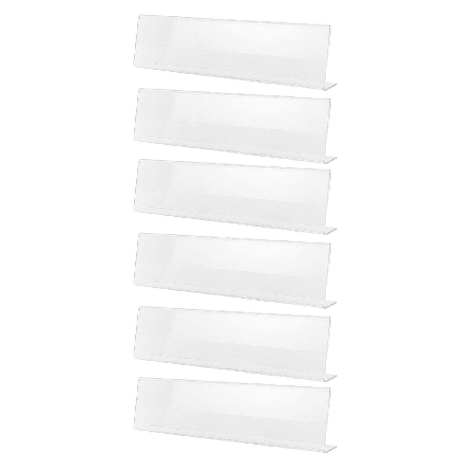 Desk Name Plate - 6Pcs Desk Name Plate Acrylic Clear