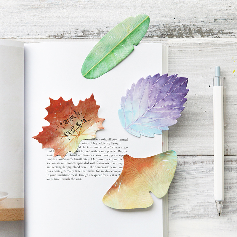 30 Pcs Leaf Sticky notes Plann - Office Stationery Supply List recension och pris