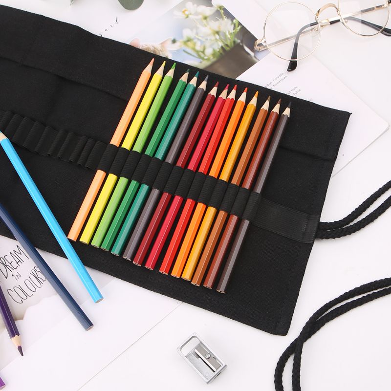 Black Color School Pencil for  - Pen Pouch Roll recension och pris