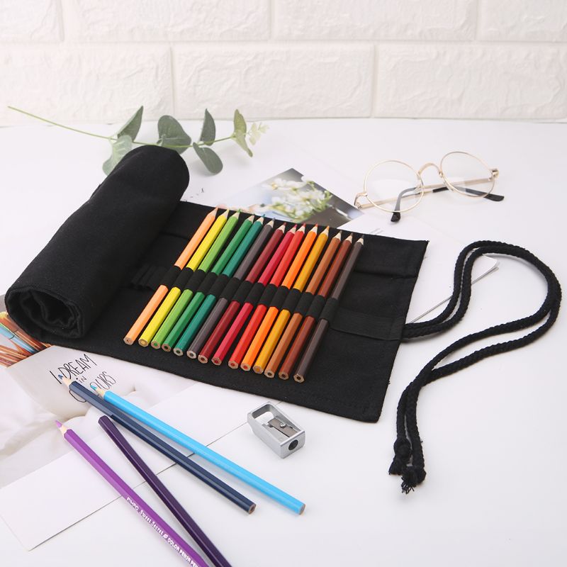 Black Color School Pencil for  - Pen Pouch Roll recension och pris