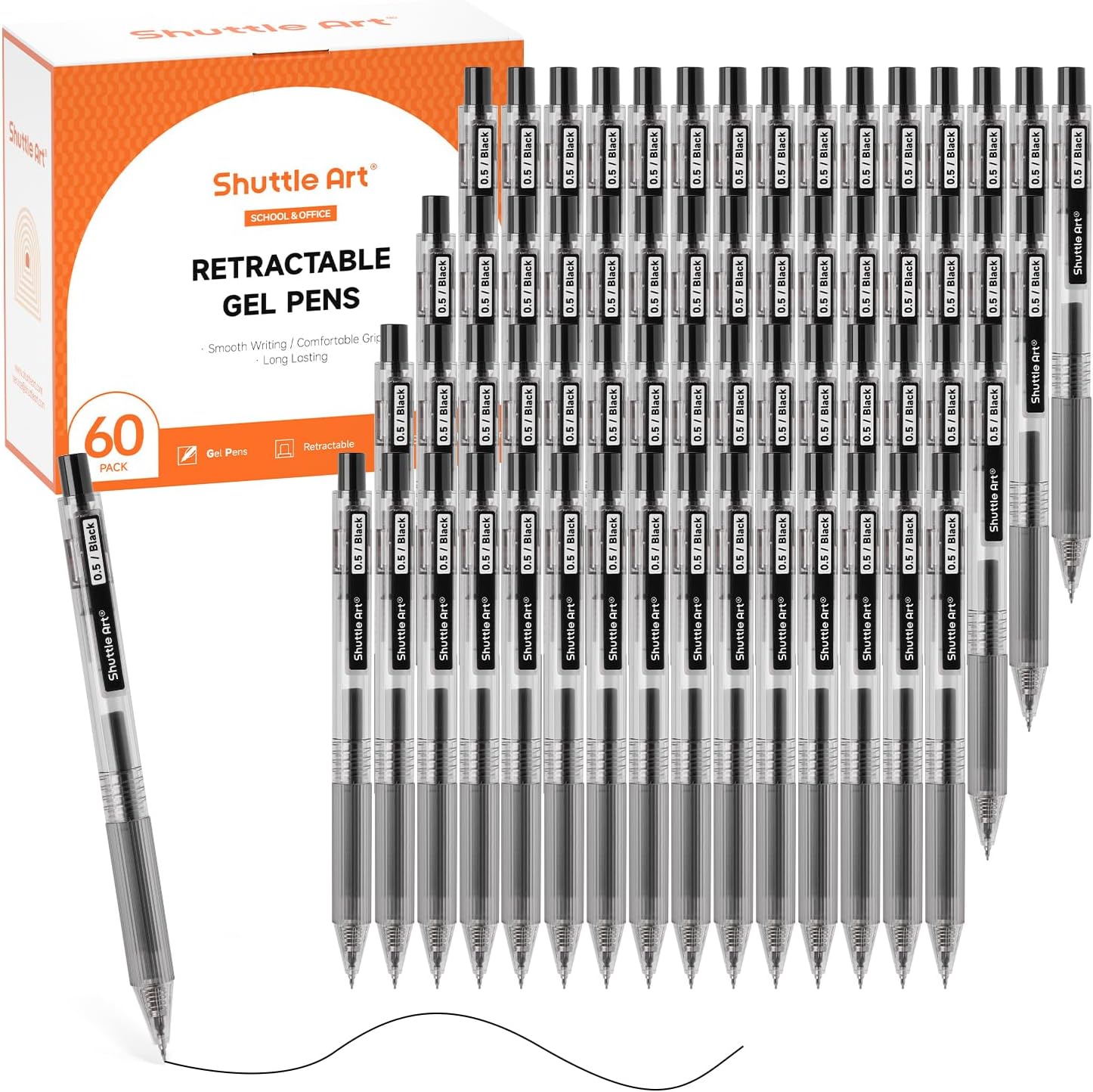 Shuttle Art Black Gel Pens, In - Gel Ink Pen Set recension och pris