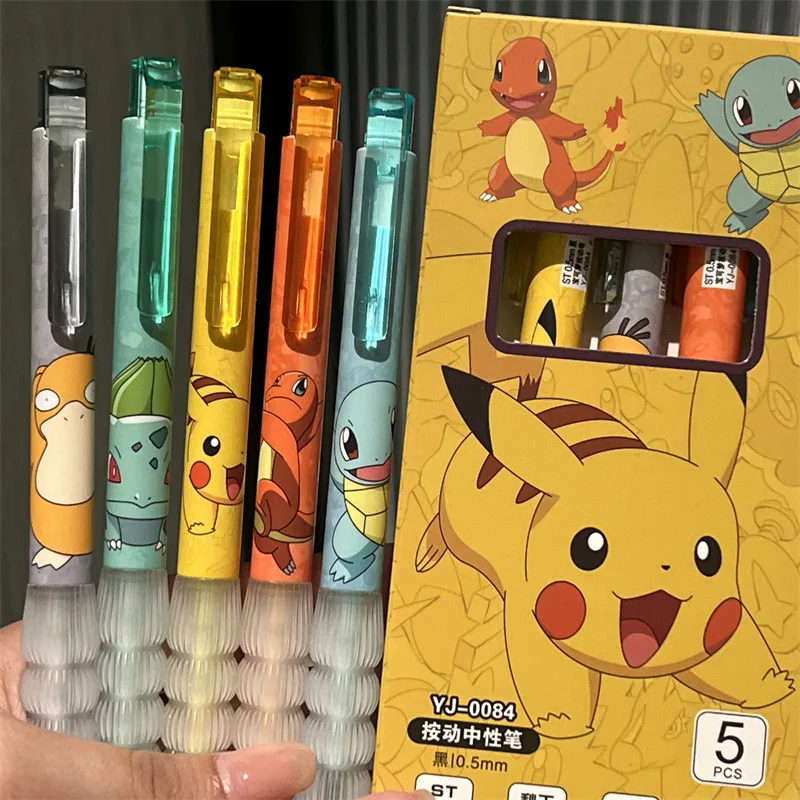 5pcs Pikachu Gel Pen Set Pokem - Gel Ink Pen Set recension och pris