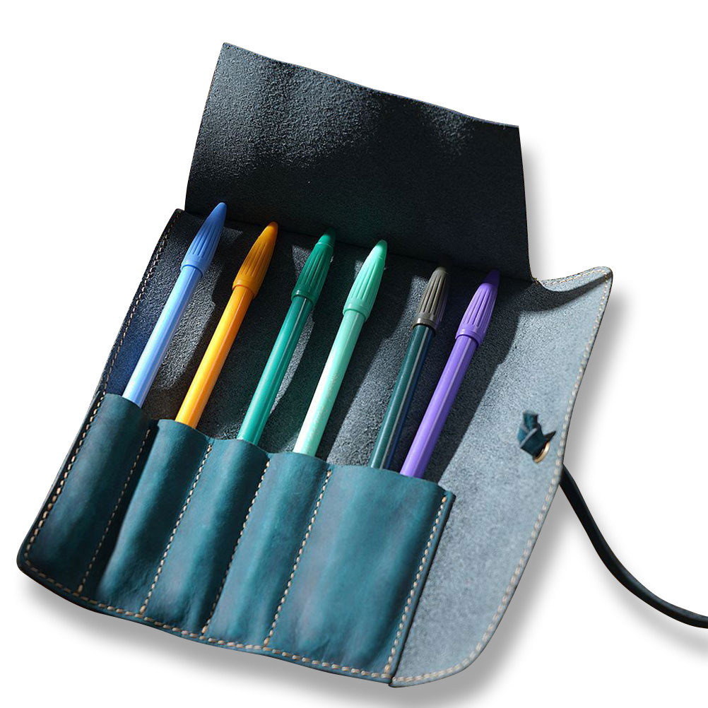 Vintage -Blue Pen Pouch Handma - Pen Pouch Roll recension och pris