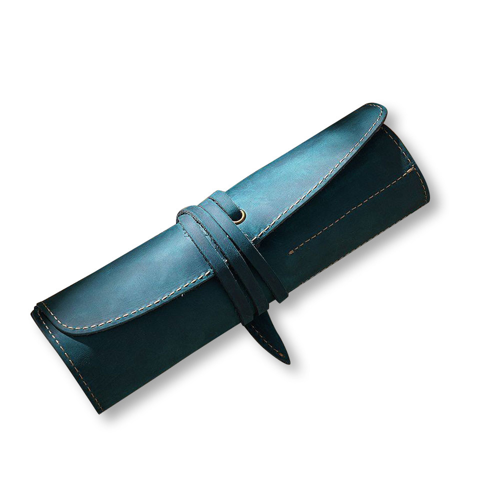 Vintage -Blue Pen Pouch Handma - Pen Pouch Roll recension och pris