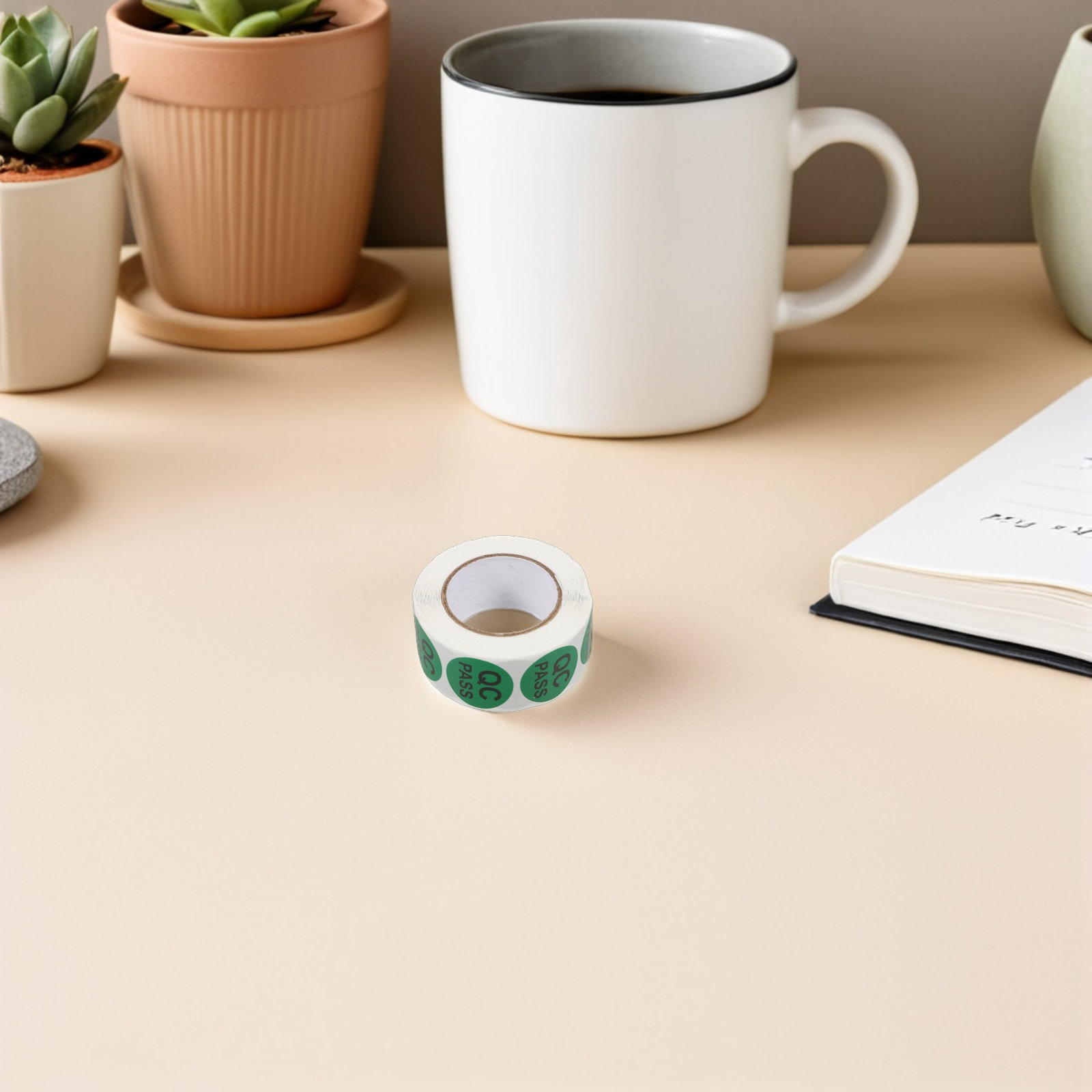 5 Rolls Quality Control Sticke - Sticker Label Roll recension och pris