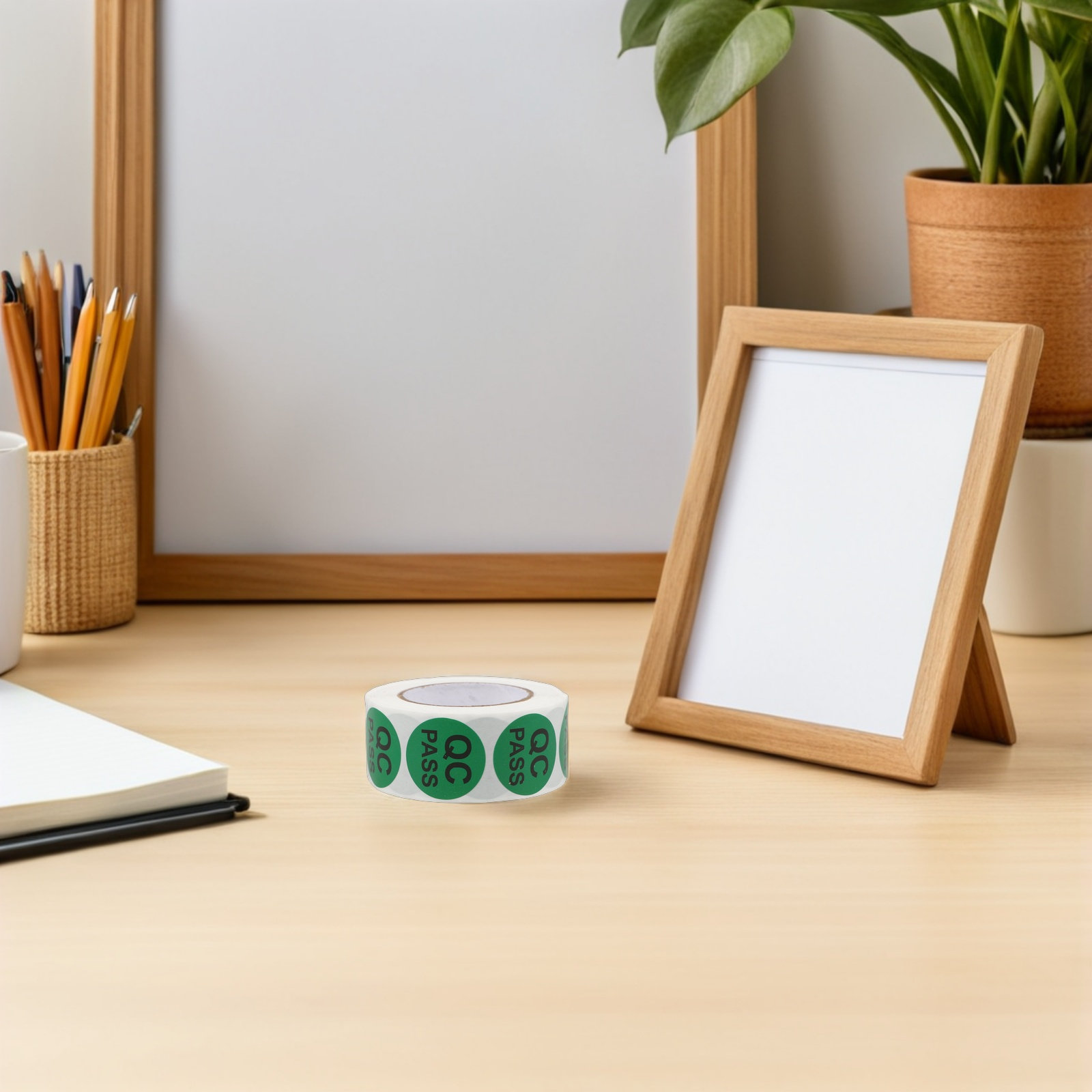 5 Rolls Quality Control Sticke - Sticker Label Roll recension och pris