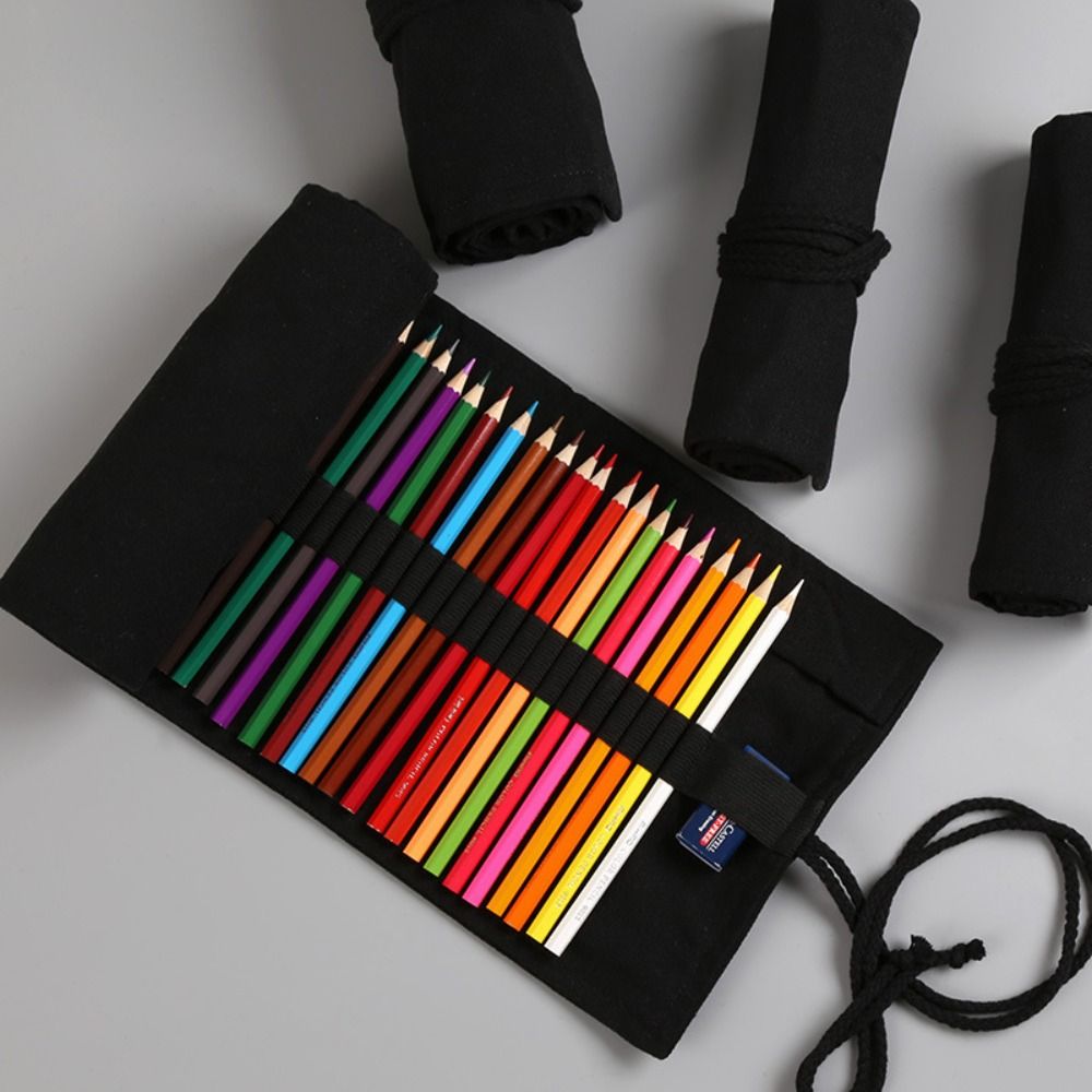 Thick All Black Pen Curtain 12 - Pen Pouch Roll recension och pris