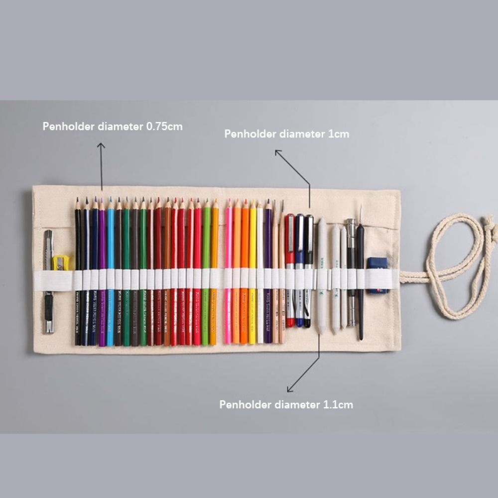 Thick All Black Pen Curtain 12 - Pen Pouch Roll recension och pris
