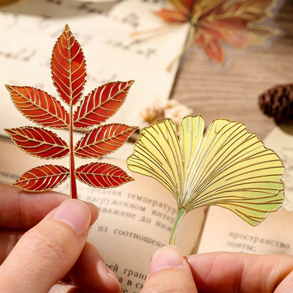 Metal Leaves Bronzing Bookmark - Stationery And Office Supply Chain recension och pris