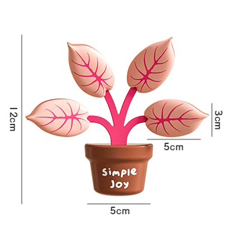 Cute Potted Plant Desk Clip 2  - Paperclip Magnetic Set recension och pris