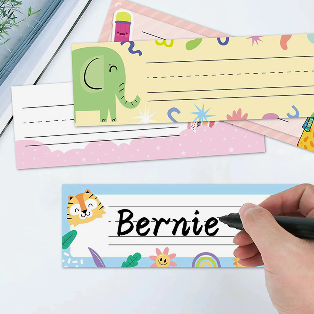 25Pcs Classroom Name Tags Pape - Desk Name Plate recension och pris