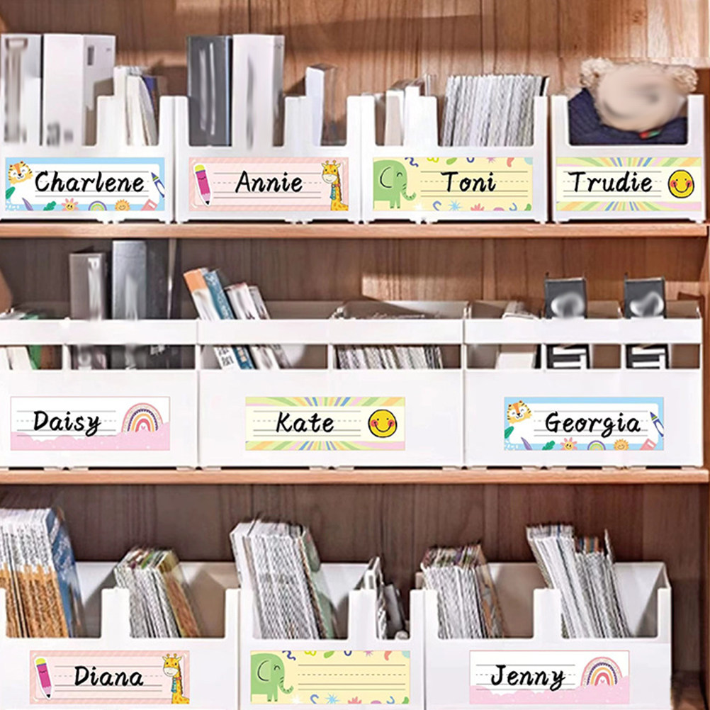 25Pcs Classroom Name Tags Pape - Desk Name Plate recension och pris
