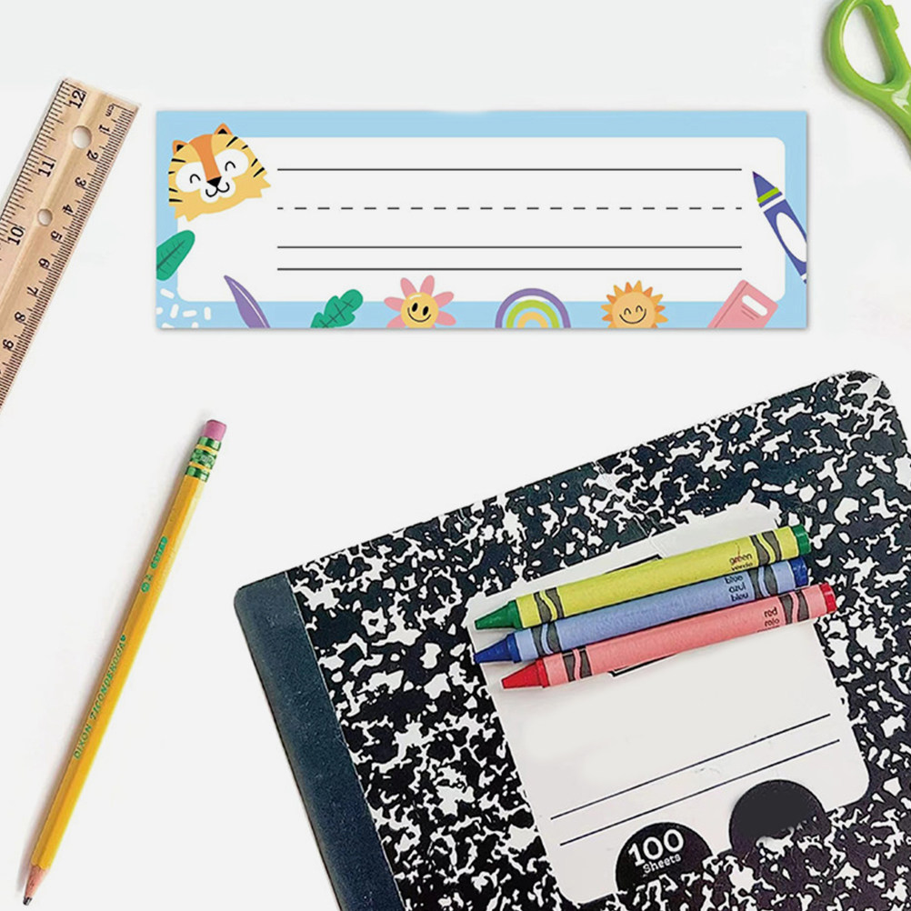 25Pcs Classroom Name Tags Pape - Desk Name Plate recension och pris