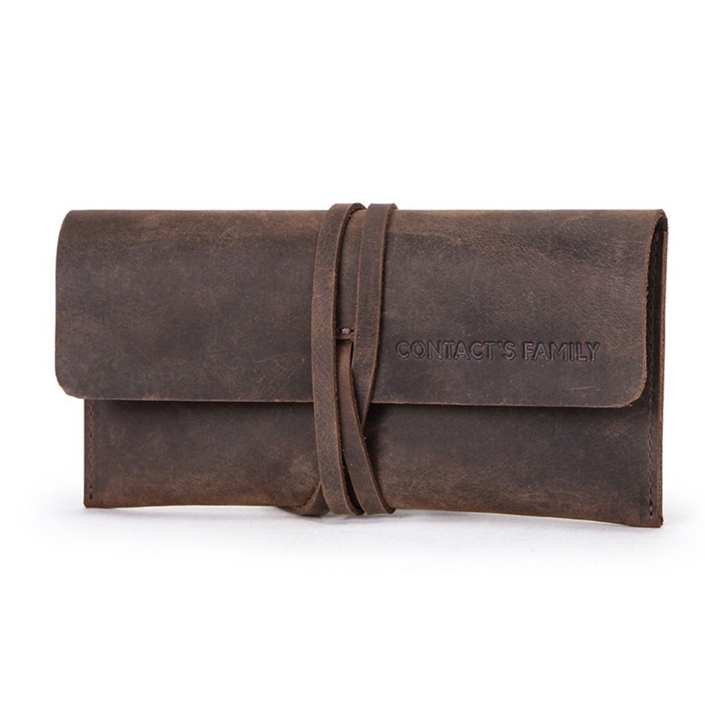 Retro Leather Leather Pencil C - Pen Pouch Roll recension och pris