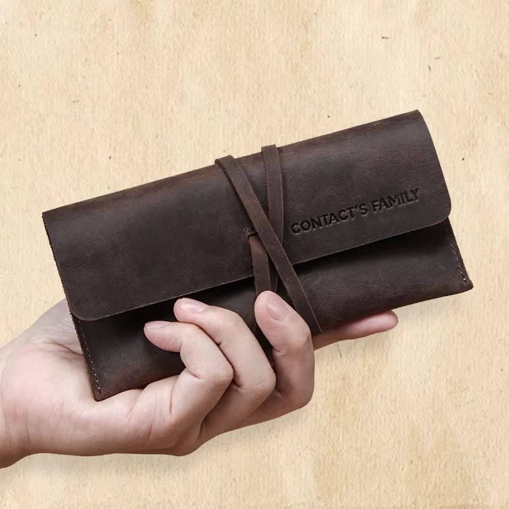Retro Leather Leather Pencil C - Pen Pouch Roll recension och pris