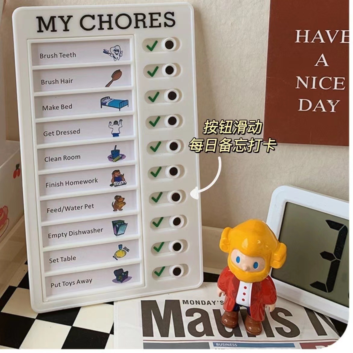 Ins Self Discipline Check List - Office Stationery Supply List recension och pris